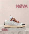 Lanvin Curb panelled leather sneakers