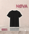 NØVA Basics Plain Black T-Shirt